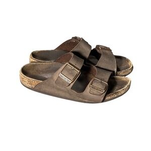 Birkenstock Kids Size 30 Arizona Brown Mocha Two Strap Buckle Sandals SEE PHOTOS